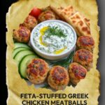 Feta-Stuffed Greek Chicken Meatballs